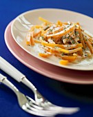 Carrots with chive cream