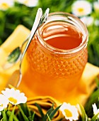 Jar of runny honey