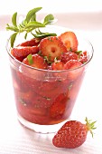 Strawberry and mint soup