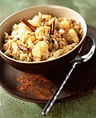 Rice pilaf with cauliflower and spices