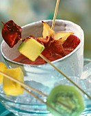 Summer fruit fondue