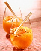 Citrus fruit and honey soup