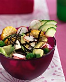 Raw vegetable salad