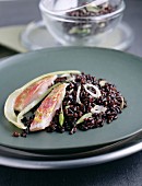 Redmullet fillets with wild rice