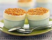 Chilled soufflée with peanuts