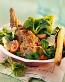rabbit caesar salad