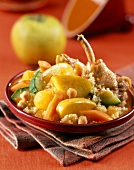 Chicken couscous with apple
