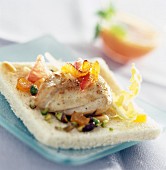 Chicken breast with citrus fruit