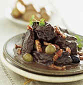 Beef estouffade with olives