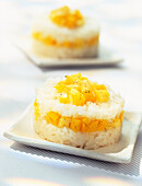 sticky coconut milk rice with pineapple and mango (topic: menus by Aurélie)