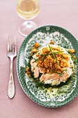 Lachs-Spinat-Crumble