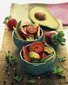 Avocado and strawberry salad