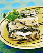 Zucchini and mint terrine