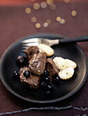 Wild boar and blueberry Daube with gnocchis