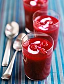 Fresh raspberry cocktail