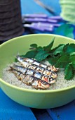 Grilled sardines