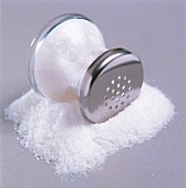 Fine table salt with salt pot