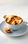 Fish bisque with croutons