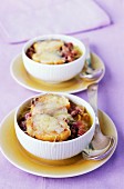 Hearty, gratinated onion soup from Lyon, France