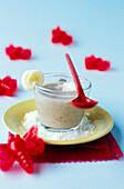 Banana and coconut mousse