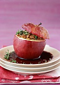Apple stuffed with veal