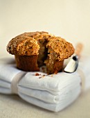 Muffin, ein Stück abgebrochen