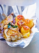 Roast monkfish with clementines