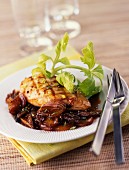 Chicken breast with shallots