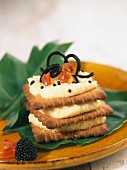 A Halloween layer cake with spices