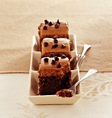 Grandma's chocolate sponge cake with milk chocolate mousse