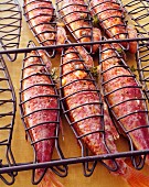 Red mullet in a fish basket