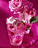 Rose water granita