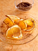 Salad with dried oranges and pepper