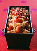 Scallop and cherry tomato savoury cake