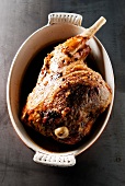 Leg of lamb cooked seven hours in the oven,served with a spoon