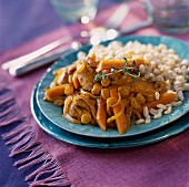 Navarin de dinde aux épices (Scharfgewürztes Putenragout, Frankreich)