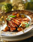 Duck magret with mirabelle plum