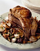 Veal chops with mushrooms