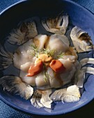 Scallop carpaccio with fennel