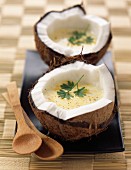 Spicy coconut soup
