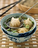 Chinese ravioli soup