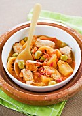 Chicken,olive and confit lemon Tajine