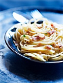 Spaghettis à la carbonara