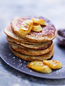 Pancakes with bananas