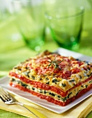 Summer vegetable lasagnes