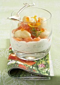 Fromage blanc with dill, smoked salmon and Touquet Ratte potato Verrine