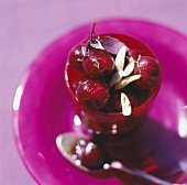 Sauteed cherries with farigoule thyme