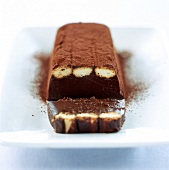 Chocolate and finger biscuit terrine