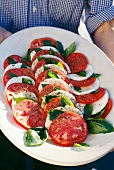 Mozzarella, tomato and basil salad