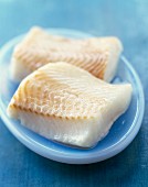 Thick pieces of halibut